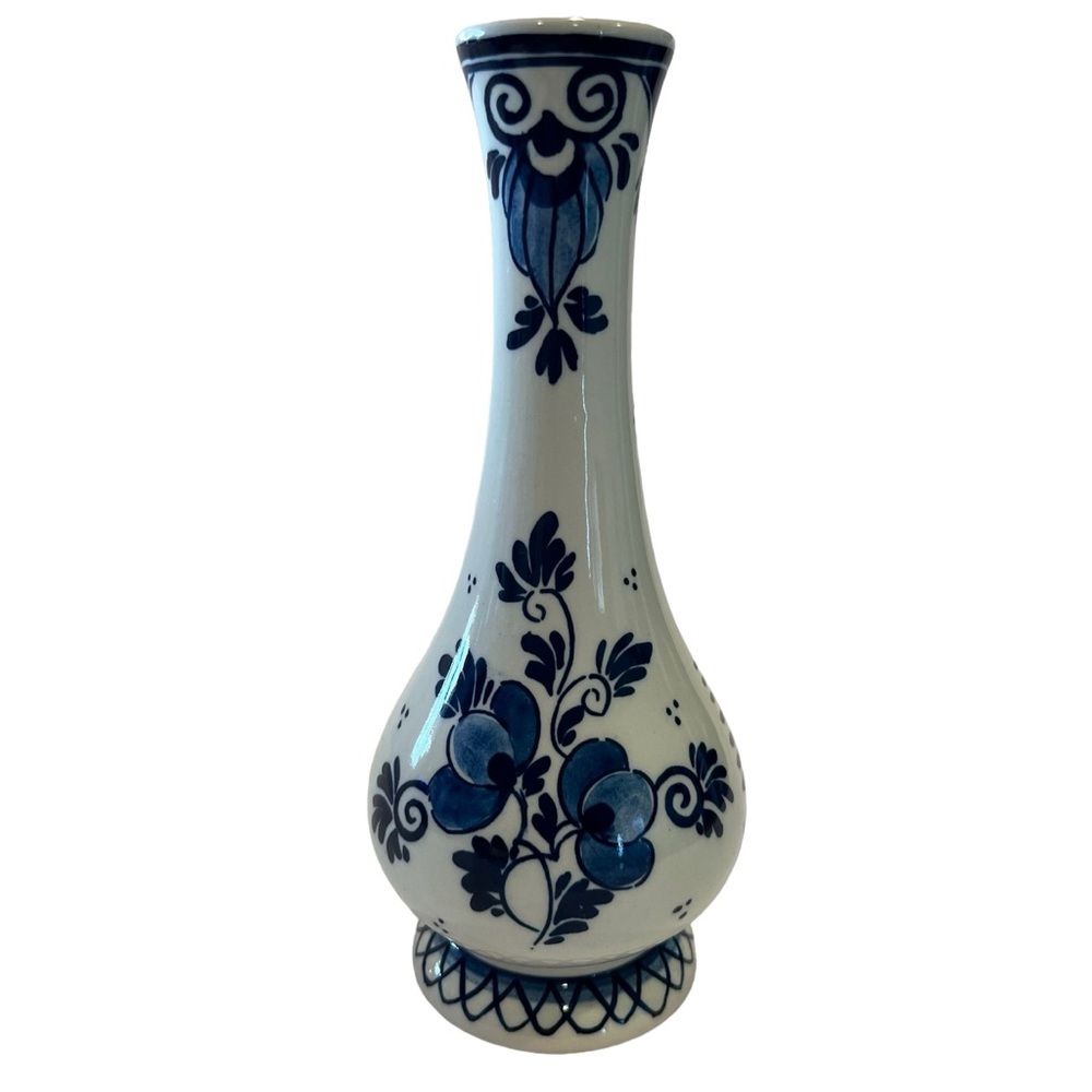 Bud Vase Royal Goedewaagen “Blue Delft” Handworked Holland